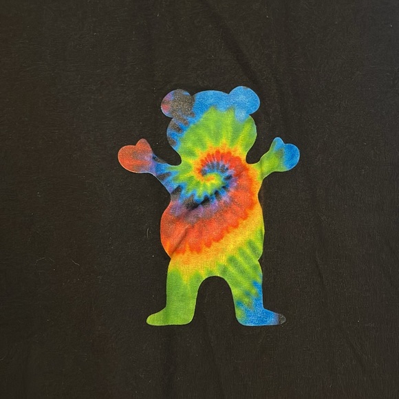 Grizzly Grip Tape OG Tie Dye Black T-Shirt - Picture 3 of 7